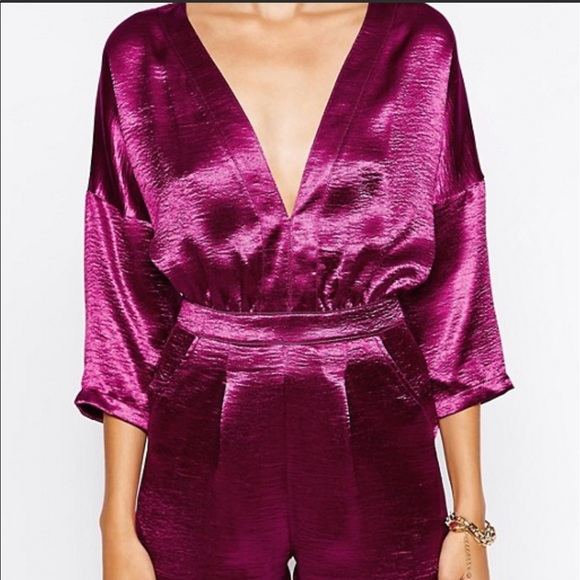NWT Motel raspberry jumpsuit - Picture 3 of 7